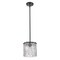 Z-Lite Glacier Pendant, 1-Light, 8.5 In.W x 9 In.H, Matte Black/Clear 1943P8-MB - alternate 5